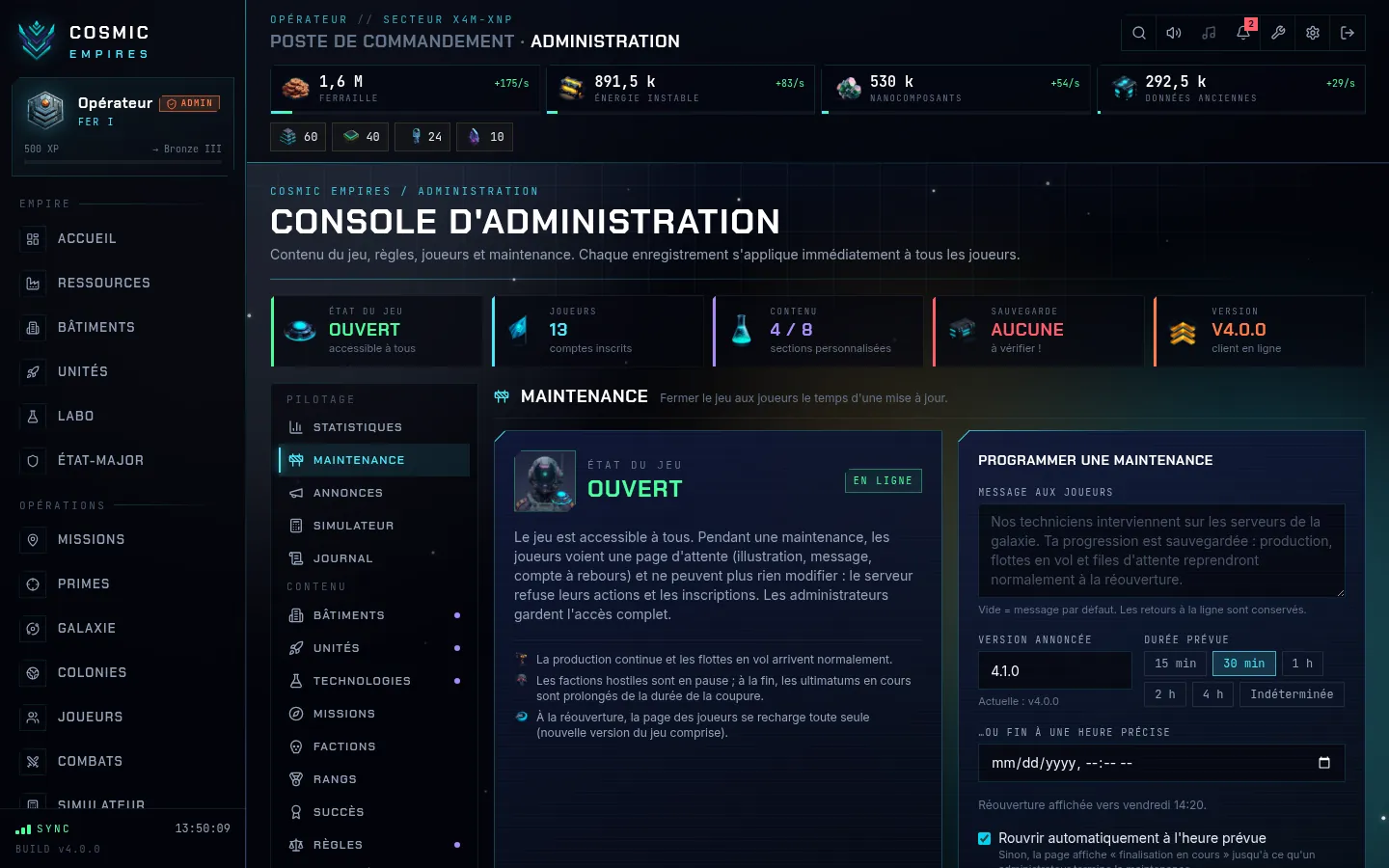 Pilotage de la maintenance