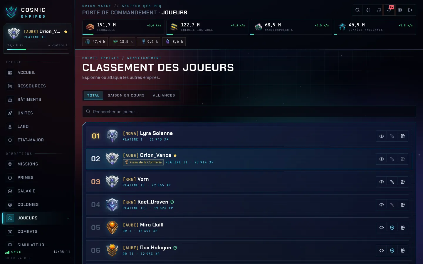 Classement