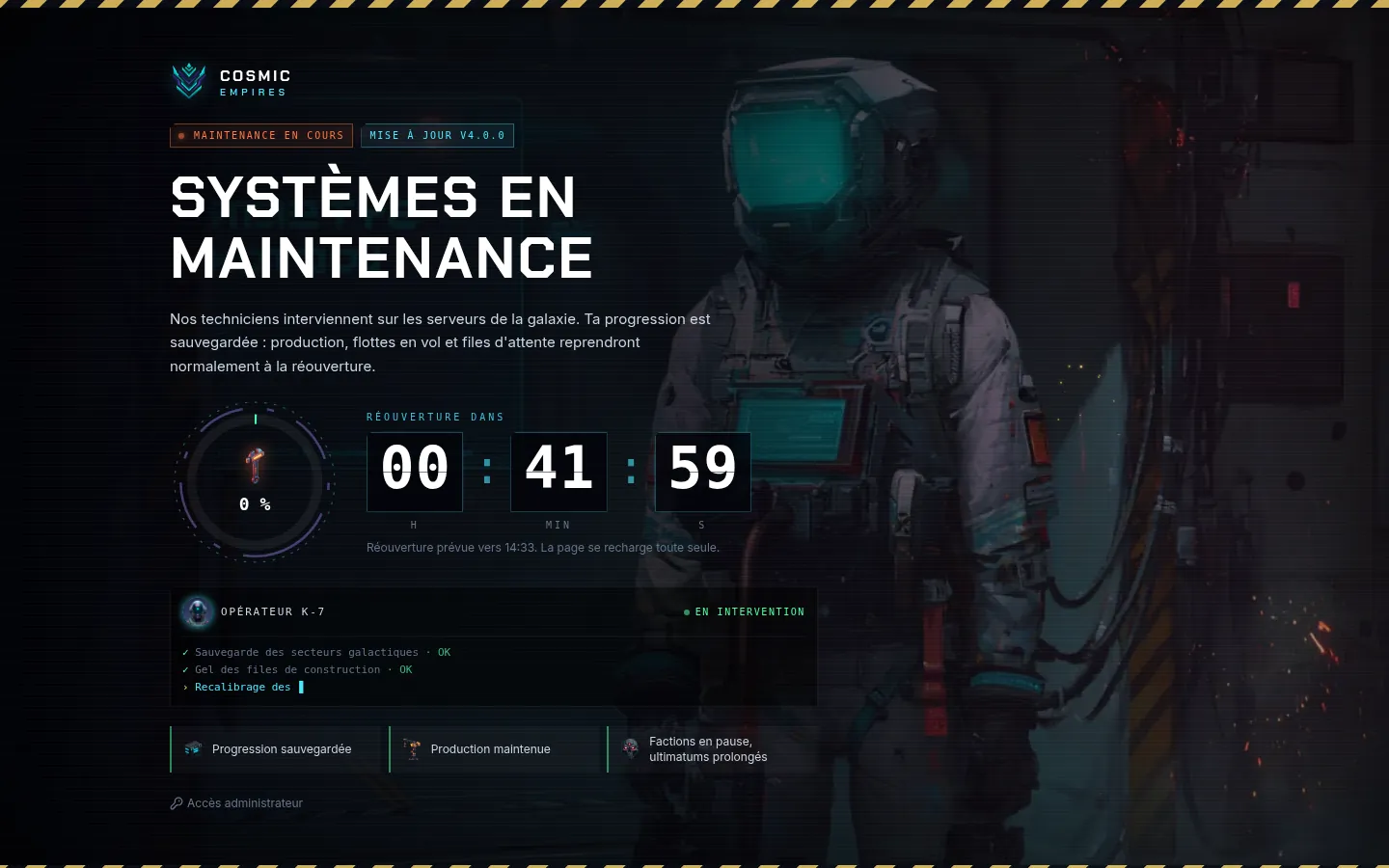 Page de maintenance