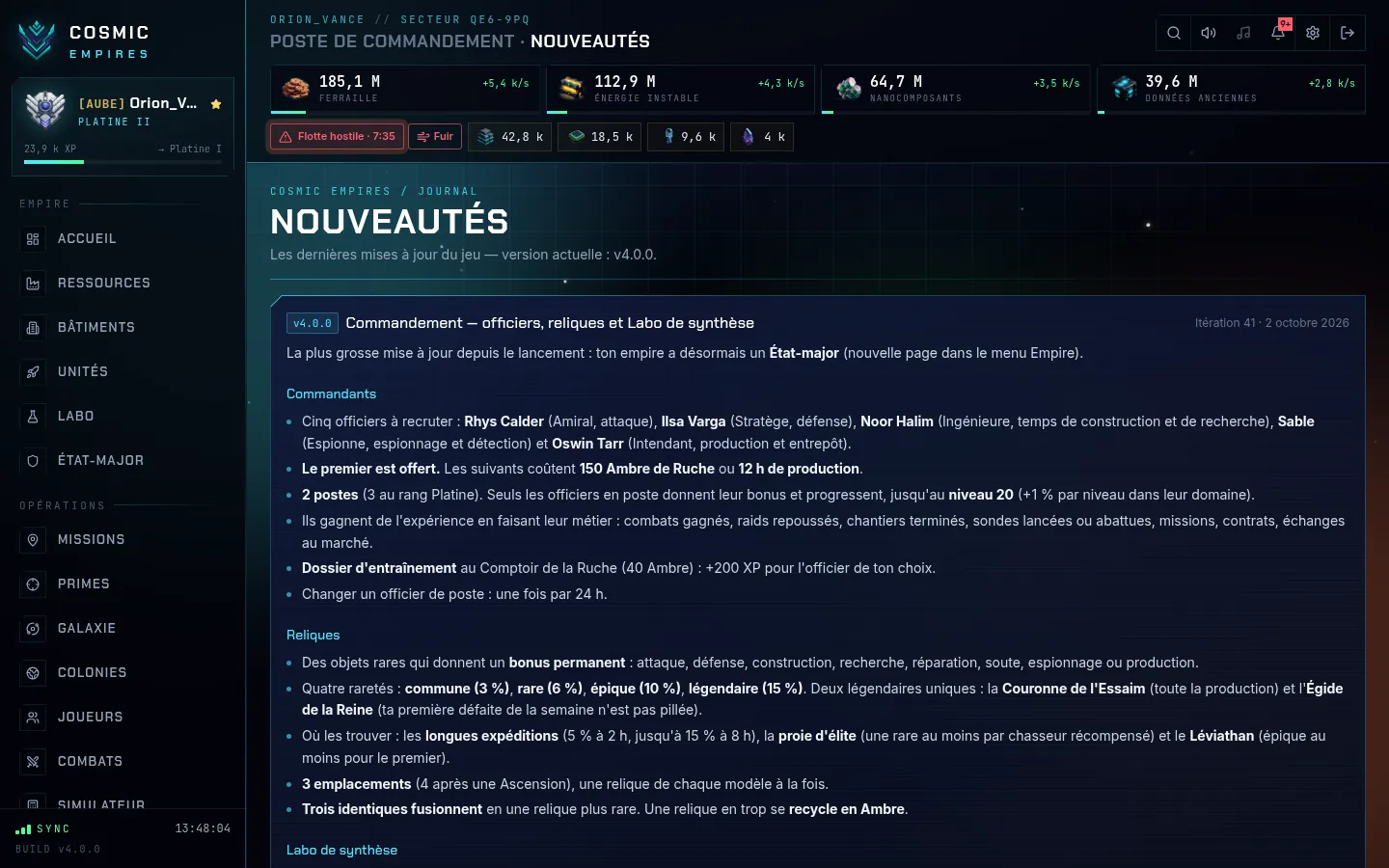 Nouveautés