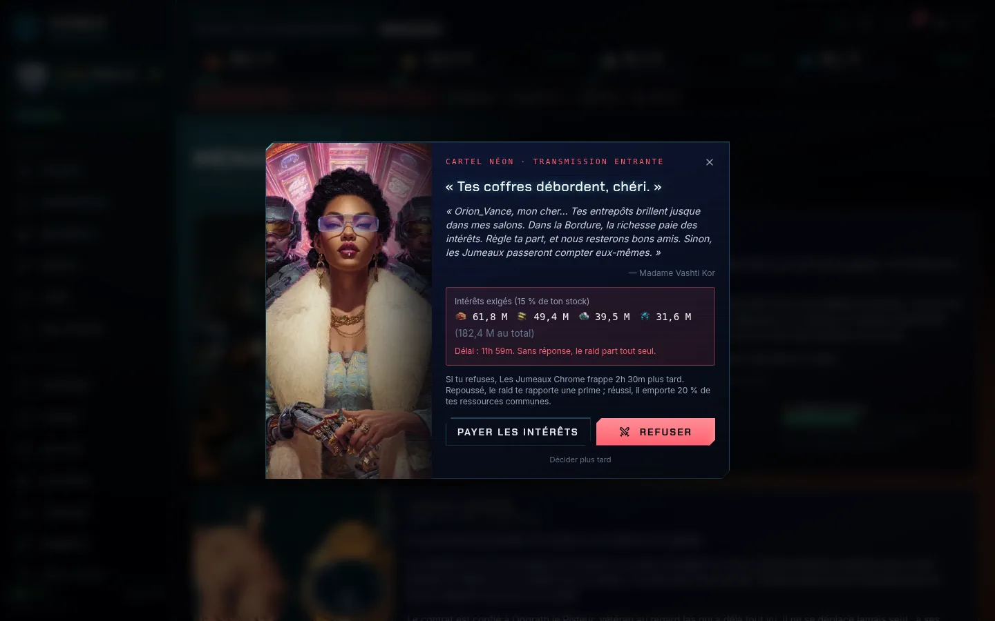 Ultimatum du Cartel Néon